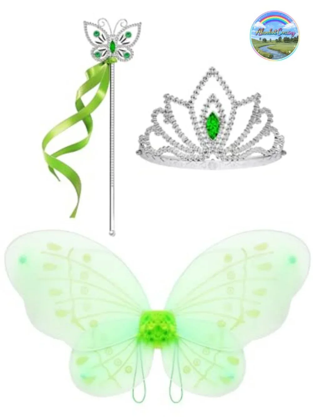 Light Up Fairy Princess Costume Girls Halloween Dress Up Pretend Play Set